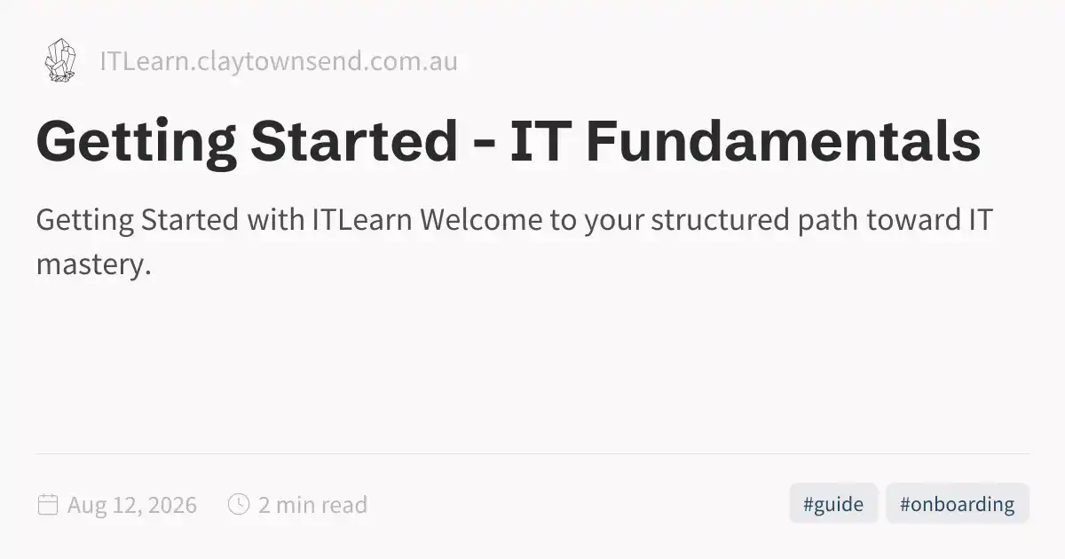 Tell Getting Getting Started - Digital Sovereignty Fundamentals